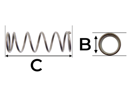Ressort cylindrique pour démarreur