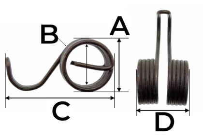 Ressort en escargot pour démarreur