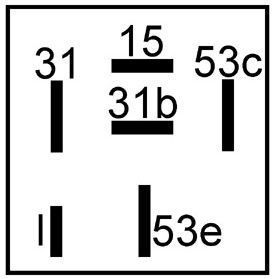 Relais essuie glace 12V compatible pour OPEL 1238550