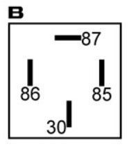 Mini relais 12V compatible pour WEHRLE 20200100A