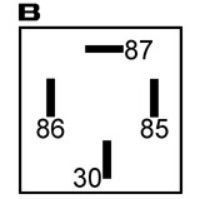 Mini relais 12V compatible pour WEHRLE 20200111 - Relais 12 v