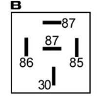 Mini relais 12V compatible pour BOSCH 0986AH0605 - Relais 12 v