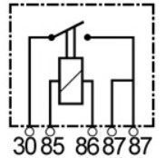 Mini relais 12V compatible pour BOSCH 0986AH0605 - Relais 12 v