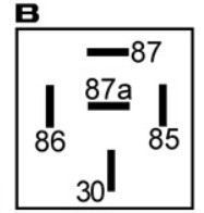 Mini relais 12V deux contacts compatible pour DURITE - HCUK 072814 - Relais 12 v