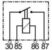 Mini relais 12V compatible pour PEUGEOT 6555VP - Relais 12 v