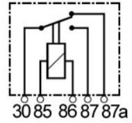 Mini relais 12V deux contacts compatible pour HELLA 4RD007794021 - Relais 12 v