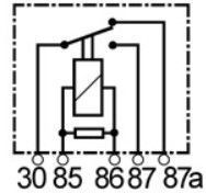 Mini relais 12V deux contacts compatible pour MERCEDES BENZ 0025421419 - Relais 12 v