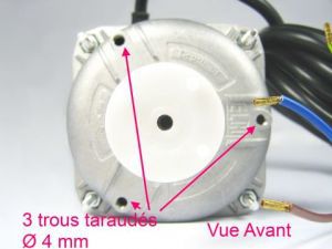 Moteur de  condenseur  ELCO - livré sans hélice - Vue Avant
