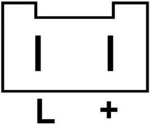 Régulateur compatible pour alternateur RENAULT 7700764382 - Connecteur