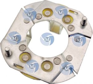 Couronne porte balais compatible pour démarreur VALEO 134642 - Couronne porte-balais