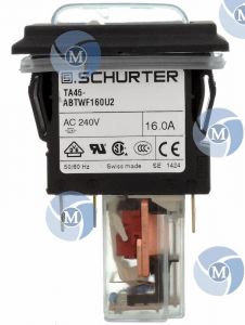 Bouton interrupteur machine avec sécurité manque de tension