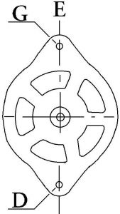 Alternateur compatible pour VOLKSWAGEN 03D903025M - vue 3