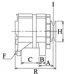 Alternateur compatible pour VOLKSWAGEN 03D903025M - vue 5