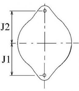 Alternateur compatible pour OPEL 93169258 - Côtes et dimensions