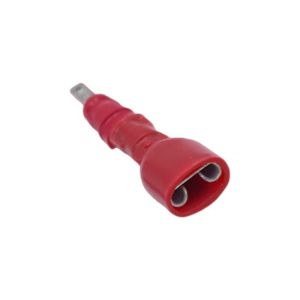 1 adaptateur : Mâle 2.8mm x Femelle 6.3mm (ex : pour condensateur volet roulant). - Mâle 2.8mm x Femelle 6.3mm