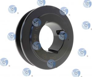 Poulie 1 gorge diamètre 75 mm pour courroie trapézoidale de 13,00 mm