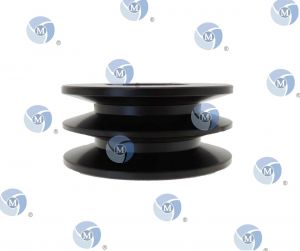 Poulie 2 gorges diamètre 75 mm pour courroie trapézoidale de 13,00 mm - Poulie 2 gorges diamètre 75 mm pour courroie trapézoidale