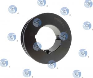 Poulie 2 gorges diamètre 85 mm pour courroie trapézoidale de 13,00 mm