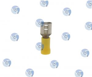 Cosse femelle jaune - 6,3 mm