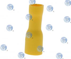 Cosse femelle jaune - 6,3 mm isolée