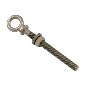 Piton-boulon à oeil M8 Longueur 100mm (Inox) - Piton-boulon à oeil de longueur de vis 100 mm