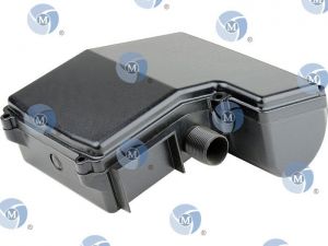 Boite à bornes avec couvercle fixation 65x65 mm. 1 presse-étoupe type G463