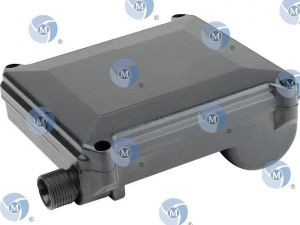 Boite à bornes avec couvercle fixation 60x65 mm. 1 presse-étoupe type M4