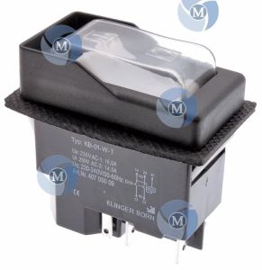 Bouton interrupteur machine avec sécurité manque de tension