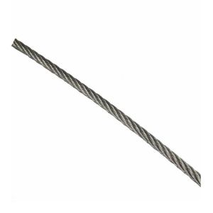 Rouleau 50m de câble aviation 7x7 galvanisé à chaud Ø 2,5mm (Acier)