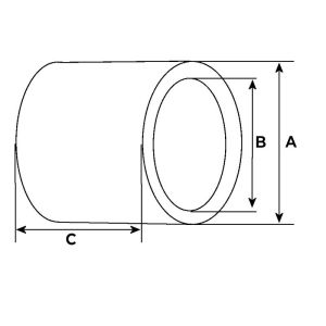 Bague compatible pour démarreur FIAT 46454211 - Cotes et dimensions