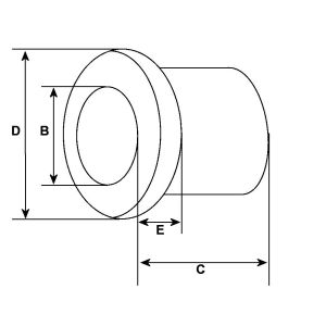 Bague compatible pour démarreur FORD 79FB11000AC - Cotes et dimensions