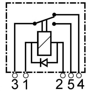 Mini relais 12V deux contacts Wehrle - Relais temporisé pour ROLLS ROYCE UD71214