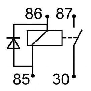 Mini relais 24V avec diode - Relais temporisé pour HC CARGO 160890