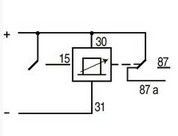 Relais essuie glace 12V - Schéma