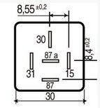 Relais essuie glace 12V