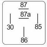 Mini relais 24V deux contacts compatible pour BOSCH 0986AH0603 - Relais deux contacts 24V 160980