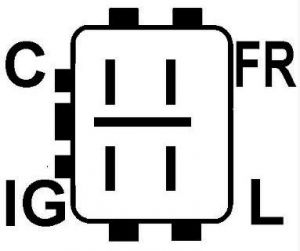 Régulateur compatible pour alternateur DENSO 1266003070 - cao235831 1 régulateur