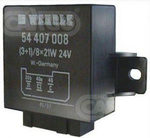 Centrale clignotante Wehrle pour WOOD AUTO FLH2811 - Centrale clignotante LED 24V Wehrle 54407008