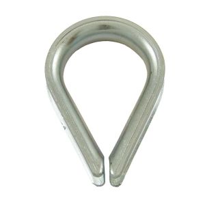 Cosse-coeur grande ouverture renforcée Ø 30mm (Acier) - Cosse-cœur renforcée pour diamètre de câble de 30mm