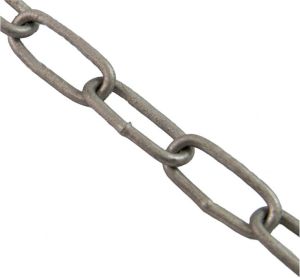 Carton 25m de chaîne droite à maillon long galvanisée à chaud Ø 5mm (Acier)