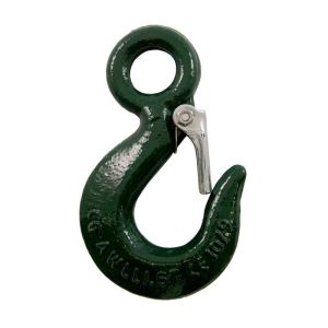 Crochet de levage à linguet à oeil CMU 1250KG (Haute Résistance)