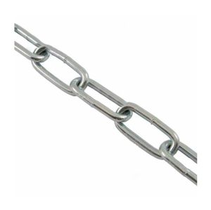 Bobine 20m de chaîne droite à maillon long Ø 8mm (Acier Zingué)