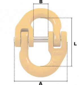 Maille de jonction - coupling Ø 13mm (Haute Résistance) - Côtes et dimensions