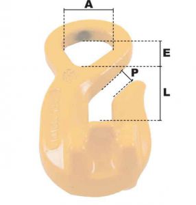 Crochet raccourcisseur à oeil CMU 2000KG (Haute Résistance) - Côtes et dimensions