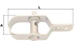 Tendeur de jardin zingué Longueur 130mm (Économique) - Côtes et dimensions