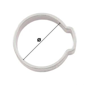 Collier à une oreille Ø réglable de 11-13,5mm (Acier) - Côtes et dimensions