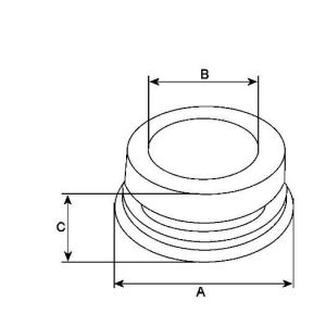 Cache roulement compatible pour alternateur KIA 3730002551 - vue 2