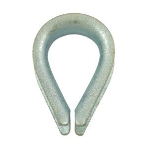 Cosse-coeur petite ouverture renforcée Ø 6mm (Acier) - Cosse-cœur renforcée pour diamètre de câble de 6mm