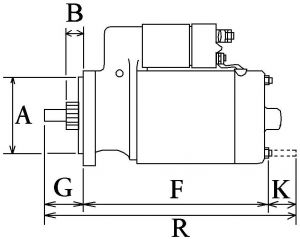 Démarreur compatible pour VOLVO 10219978 - vue 3