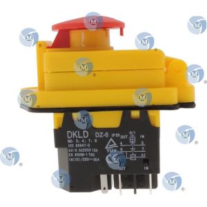 Interrupteur compatible d'arrêt d'urgence - Interrupteur marche / arrêt avec clapet d'arrêt d'urgence